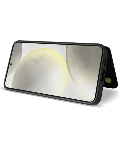 Coque Samsung Galaxy S25 Matelassée avec Mini Lanière Noir - photo 23