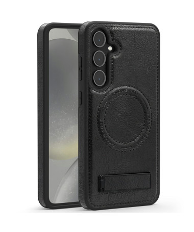 Coque Samsung Galaxy S25 MagStand Cuir Noir - photo 15