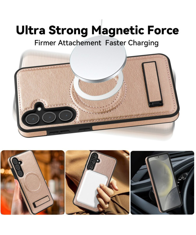 Coque Samsung Galaxy S25 MagStand Cuir
