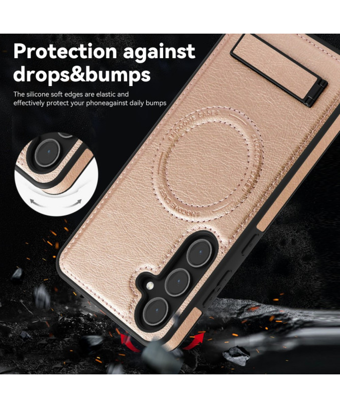 Coque Samsung Galaxy S25 MagStand Cuir