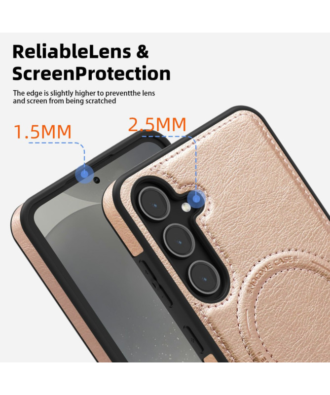 Coque Samsung Galaxy S25 MagStand Cuir