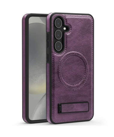 Coque Samsung Galaxy S25 MagStand Cuir Violet - photo 40