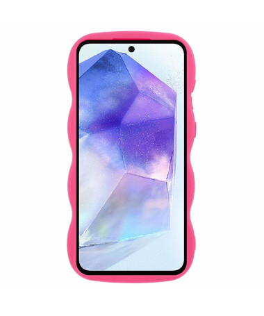 Coque Samsung Galaxy S25 avec Bords Ondulés Magenta - photo 9