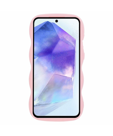 Coque Samsung Galaxy S25 avec Bords Ondulés Rose - photo 16
