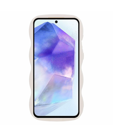 Coque Samsung Galaxy S25 avec Bords Ondulés Blanc - photo 23