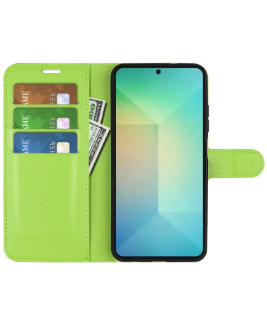 Étui Samsung Galaxy S25 style cuir porte cartes Vert clair - photo 22