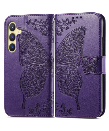 Housse Samsung Galaxy S25 Papillon Relief Violet - photo 14