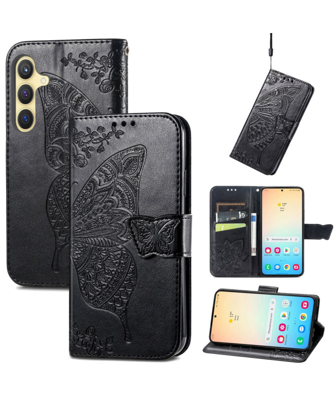 Housse Samsung Galaxy S25 Papillon Relief