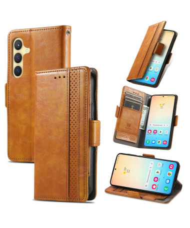 Vestro - Housse Samsung Galaxy S25 Flip Business Marron Clair - photo 28