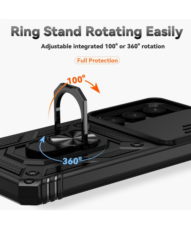 Coque Samsung Galaxy S25 Hybride Fonction Support et Cache Objectif
