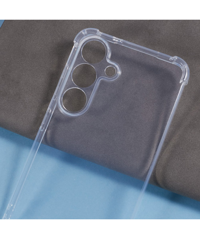 Cléos - Coque Samsung Galaxy S25 transparente avec cordon