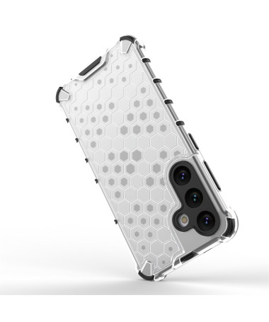 Coque Samsung Galaxy S25 Design Alvéole Blanc - photo 2