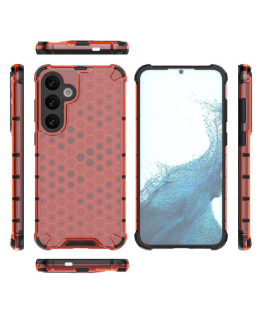 Coque Samsung Galaxy S25 Design Alvéole Rouge - photo 11