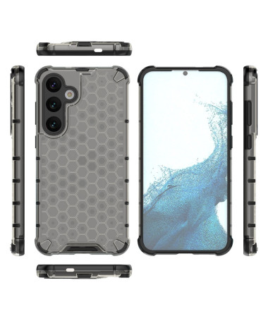 Coque Samsung Galaxy S25 Design Alvéole Gris Foncé - photo 19