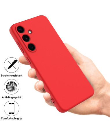 Coque Samsung Galaxy S25 Puro silicone liquide Rouge - photo 8