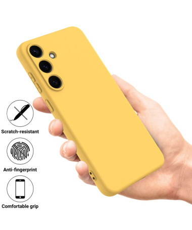 Coque Samsung Galaxy S25 Puro silicone liquide Jaune - photo 14