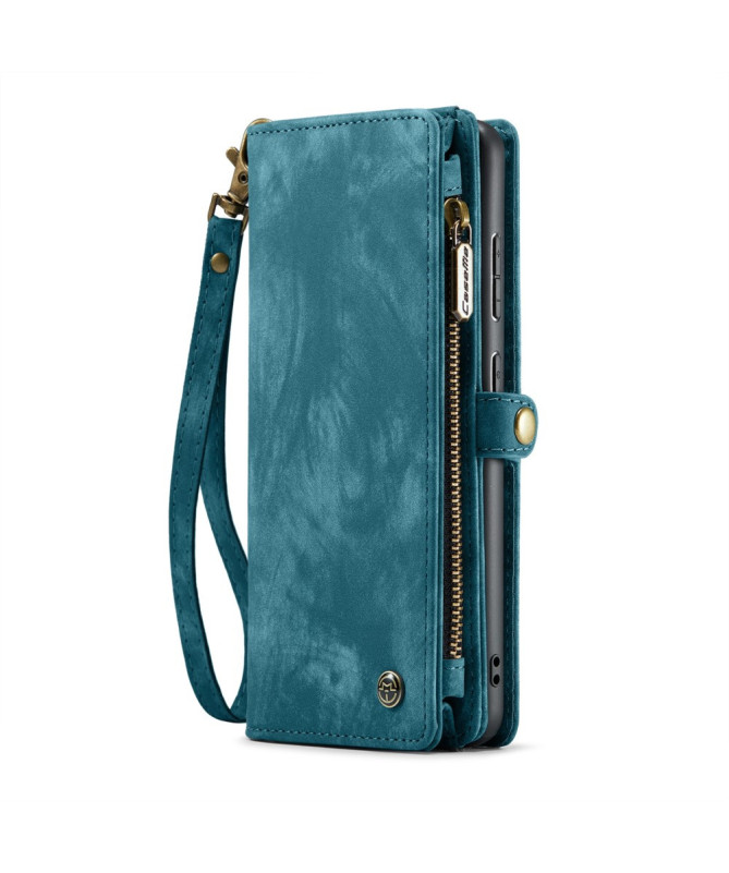 Housse Samsung Galaxy S25 008 Series - Porte-cartes avec poche zippée