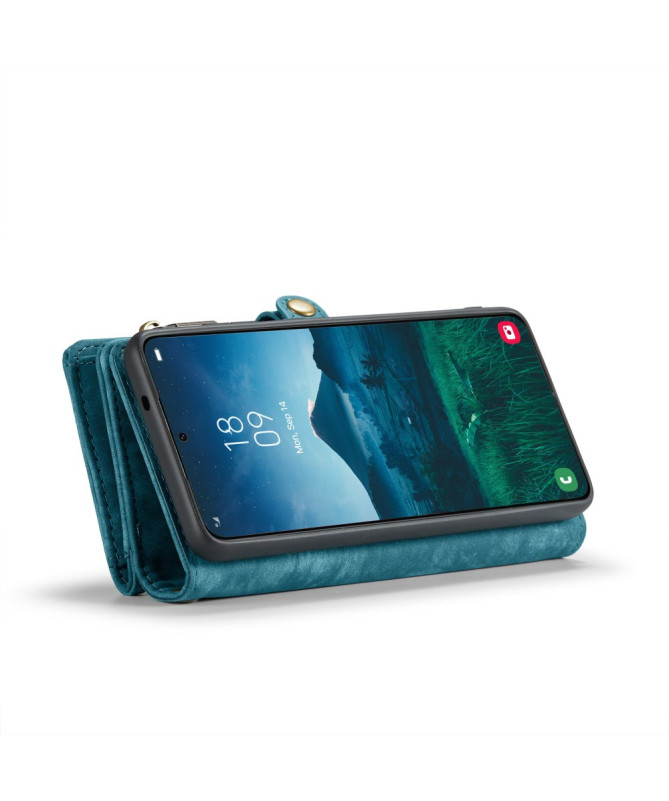 Housse Samsung Galaxy S25 008 Series - Porte-cartes avec poche zippée