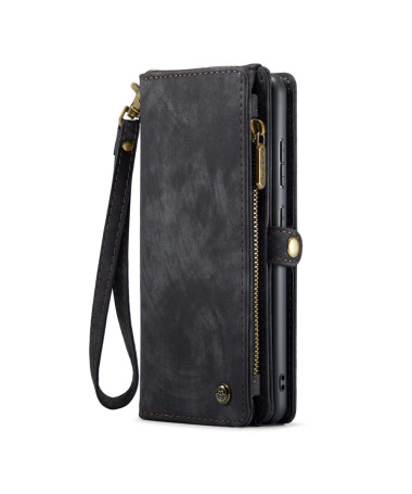 Housse Samsung Galaxy S25 008 Series - Porte-cartes avec poche zippée Noir - photo 14