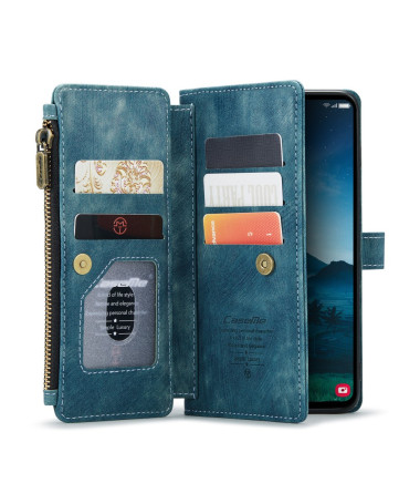 Samsung Galaxy S25 - Housse C30 Series multiples compartiments Bleu Paon - photo 2