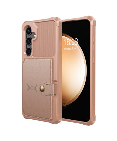 Samsung Galaxy S25 - Coque ZM03 Porte-cartes Or Rose - photo 8