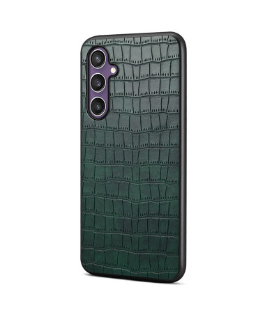 Coque Samsung Galaxy S25 Croco Design Vert foncé - photo 5