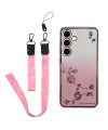 Coque Samsung Galaxy S25 Glamour Glitz avec Sangle