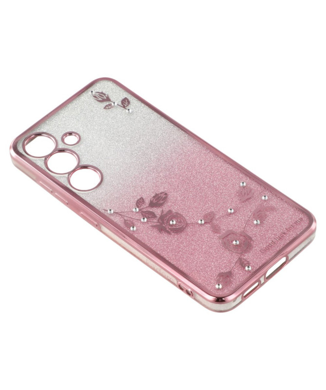 Coque Samsung Galaxy S25 Glamour Glitz avec Sangle