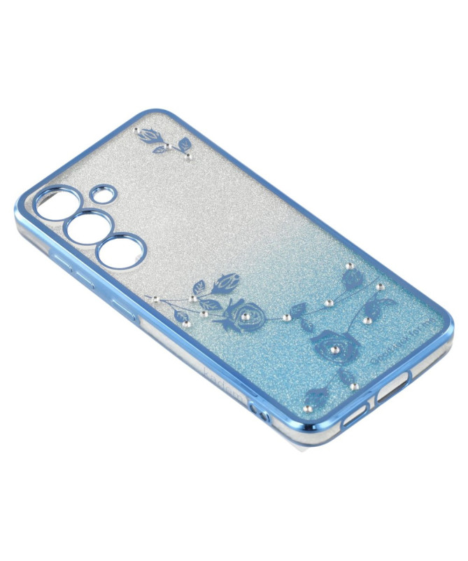 Coque Samsung Galaxy S25 Glamour Glitz avec Sangle