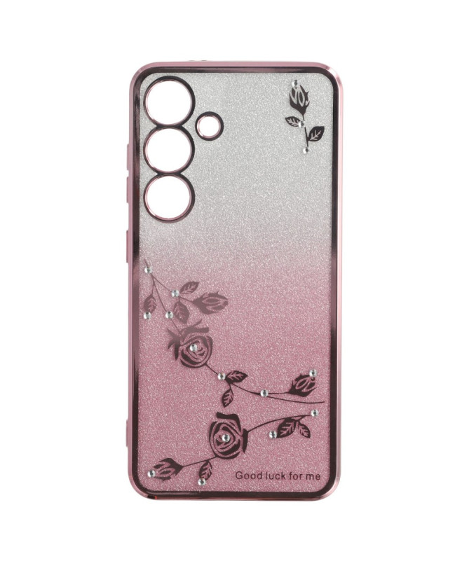 Coque Samsung Galaxy S25 Glamour Glitz avec Anneau