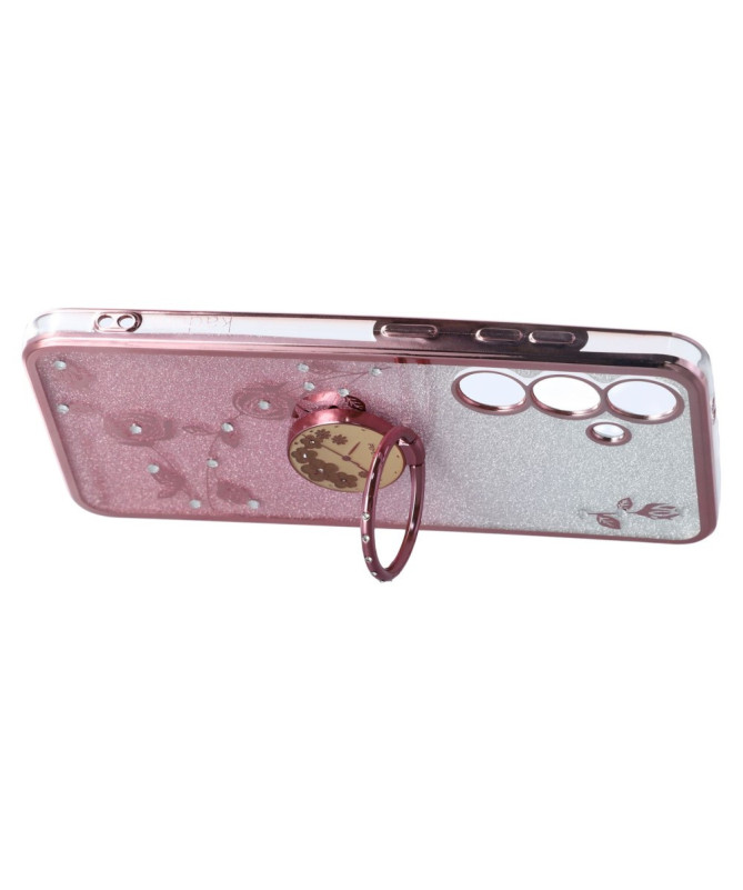 Coque Samsung Galaxy S25 Glamour Glitz avec Anneau