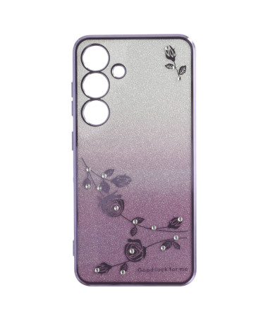 Coque Samsung Galaxy S25 Glamour Glitz avec Anneau Violet - photo 8