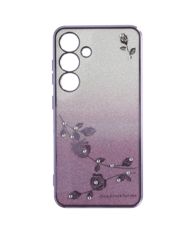 Coque Samsung Galaxy S25 Glamour Glitz avec Anneau