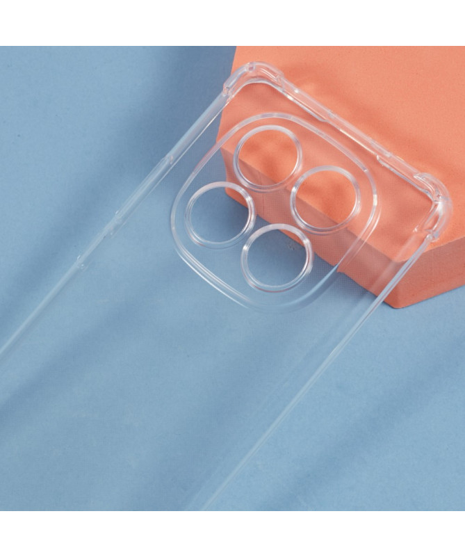 Cléos - Coque Xiaomi Redmi Note 14 Pro Plus transparente avec cordon