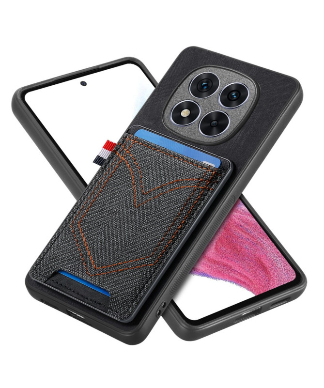 Coque Xiaomi Redmi Note 14 Pro Plus Texturée Denim Porte-cartes