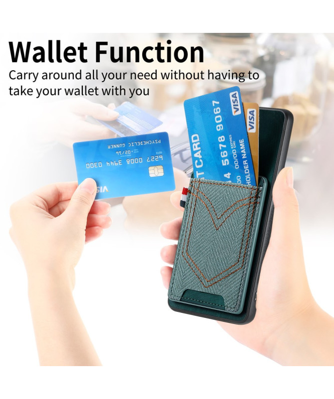 Coque Xiaomi Redmi Note 14 Pro Plus Texturée Denim Porte-cartes