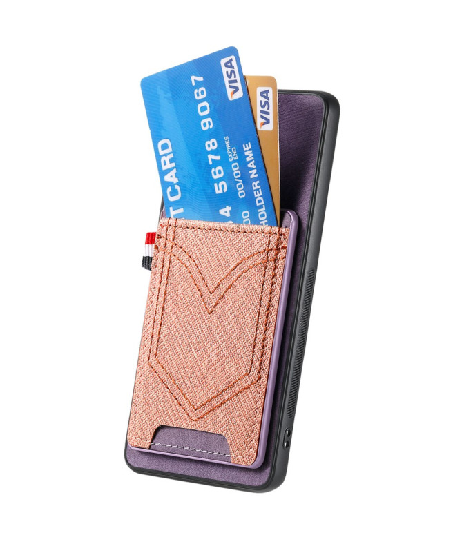 Coque Xiaomi Redmi Note 14 Pro Plus Texturée Denim Porte-cartes