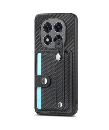 Coque Xiaomi Redmi Note 14 Pro Plus Style Fibre de Carbone Multi-fonctionnel