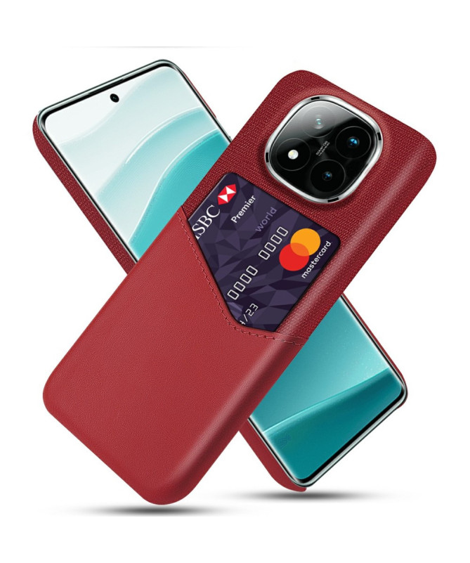 TÄCKA - Coque Xiaomi Redmi Note 14 Pro Plus Texture Tissu et Porte-car