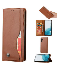 Housse Samsung Galaxy S25 Plus en simili cuir stand case