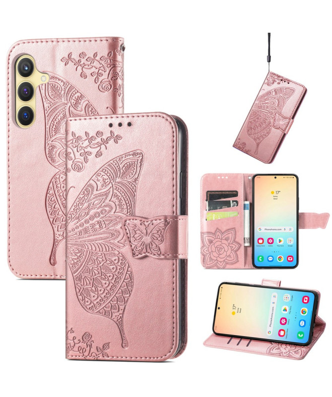 Housse Samsung Galaxy S25 Plus Papillon Relief