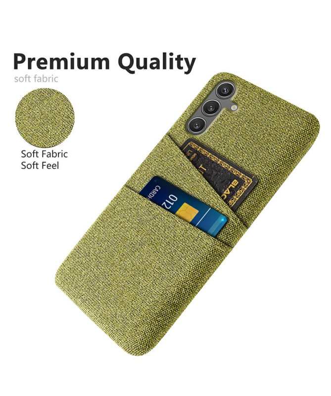 KORTHA - Coque Samsung Galaxy S25 Plus en Tissu avec Double Rangement