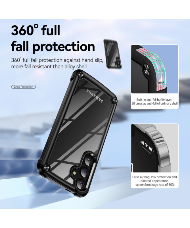 Guardex - Coque Samsung Galaxy S25 Plus avec cadre d'objectif