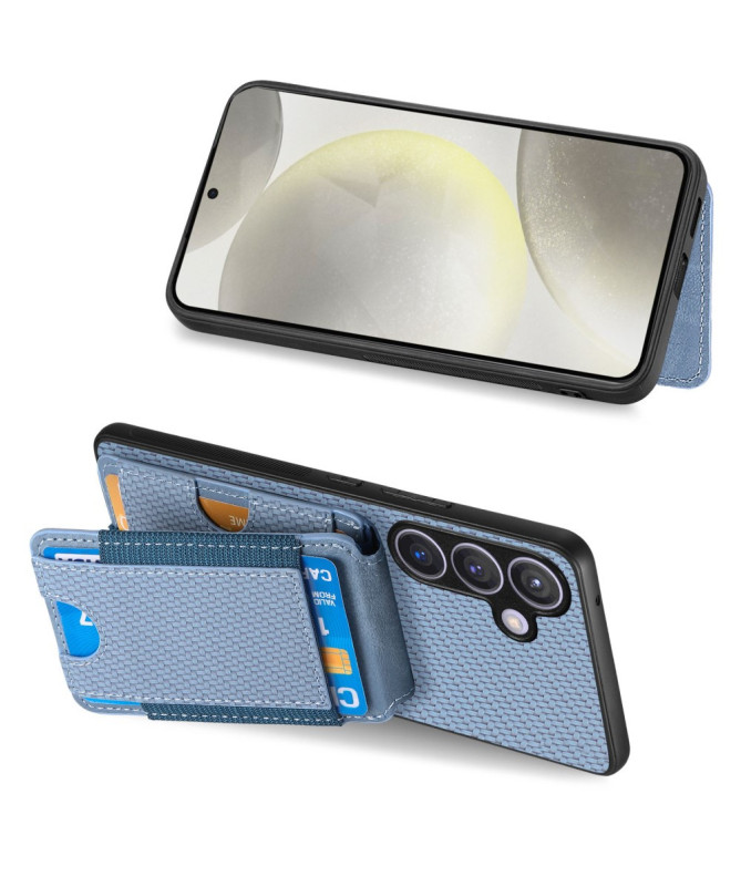 Kardvik - Coque Samsung Galaxy S25 Plus Porte-Cartes en Simili Cuir